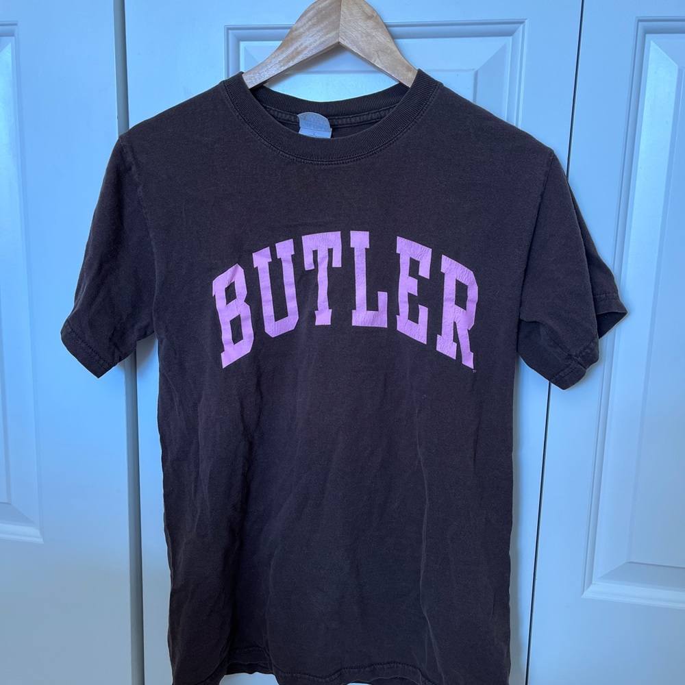 Butler university brown and pink shirt